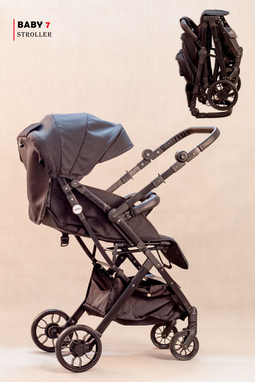کالسکه بیبی استار مدل baby 7(بدنه مشکی)